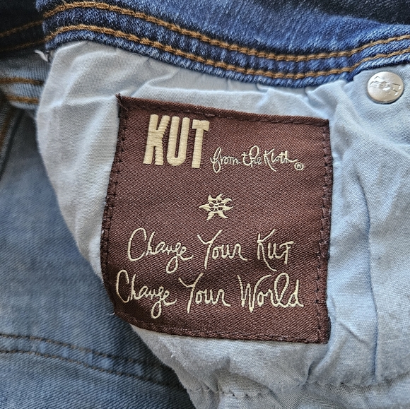 Kut From The Kloth Boyfriend Jeans Size 10 Cuffed Medium Wash Casual Denim - Picture 7 of 12